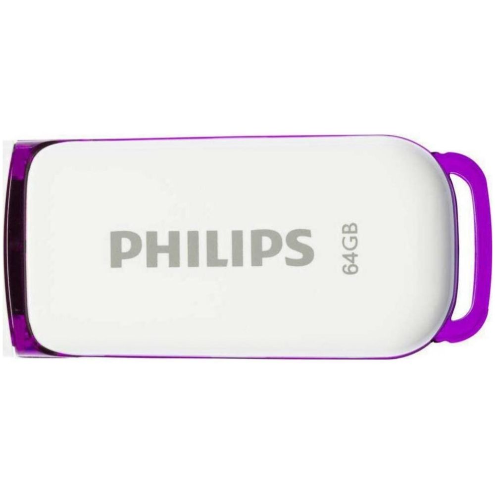 Philips Snow 64GB USB 2.0 Stick Μωβ (FM64FD70B/00) (PHIFM64FD70B-00)