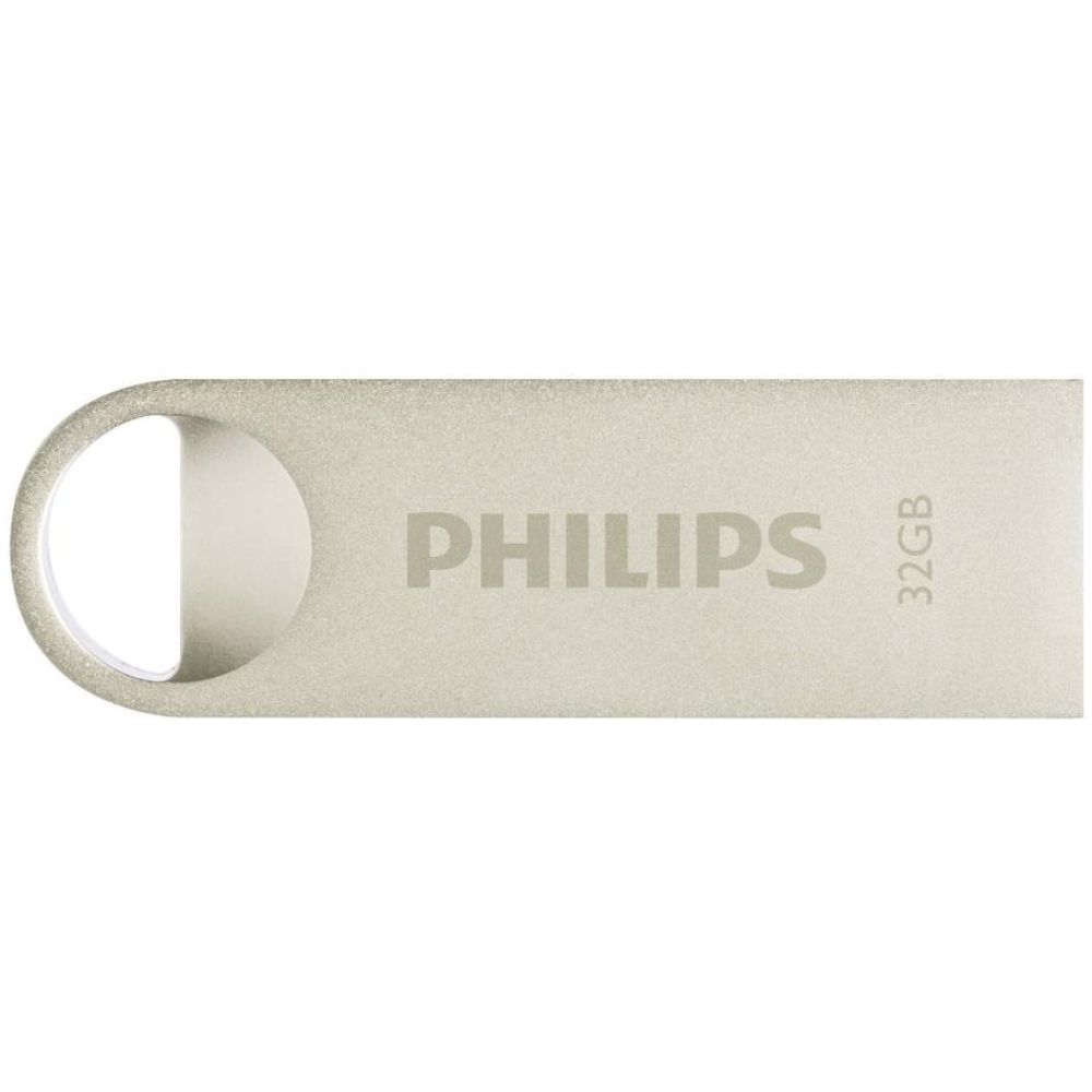 Philips Moon 32GB USB 2.0 Stick Ασημί (FM32FD160B/00) (PHIFM32FD160B-00)
