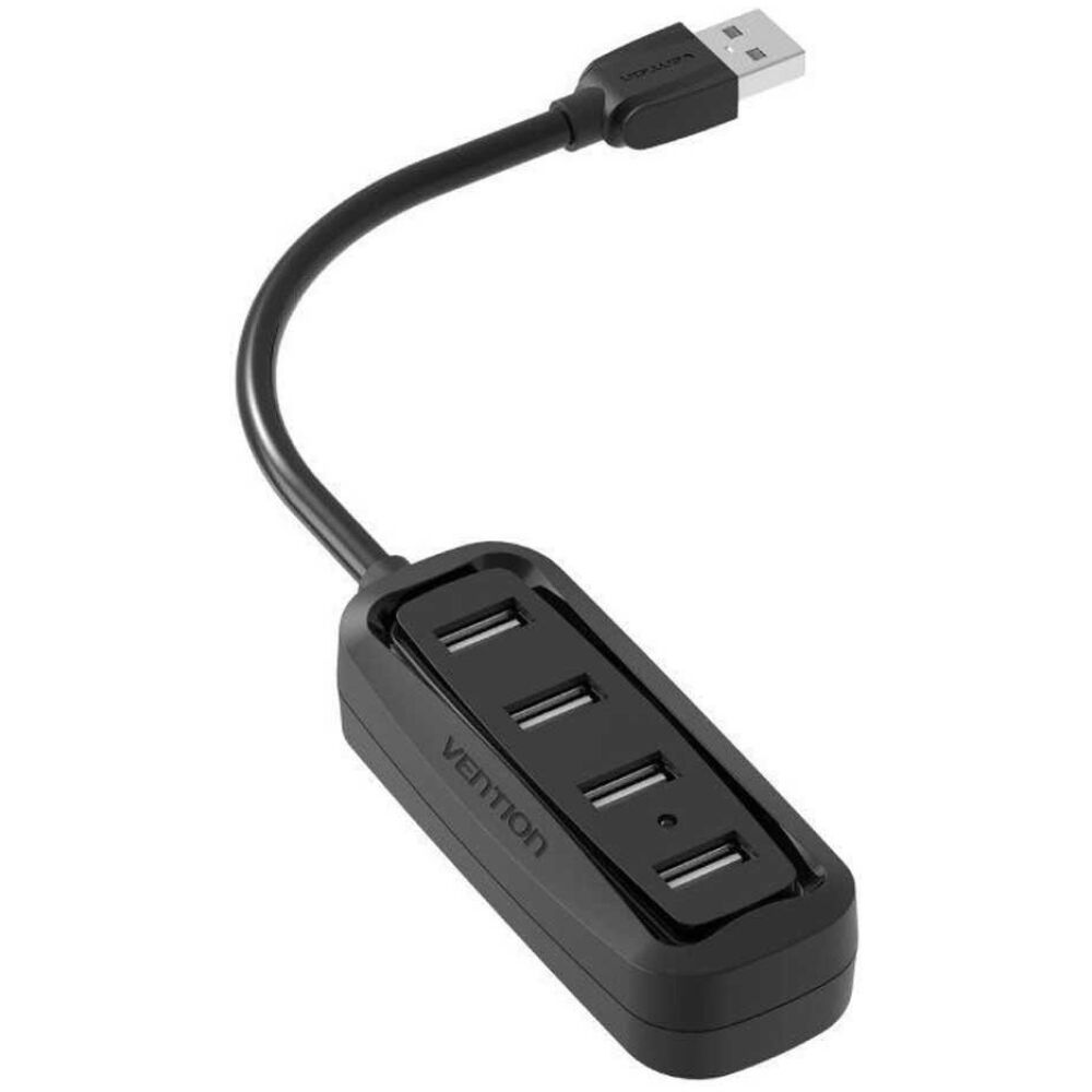 VENTION 4-Ports USB 2.0 Hub 0.15M Black (VAS-J43-B015) (VENVAS-J43-B015)