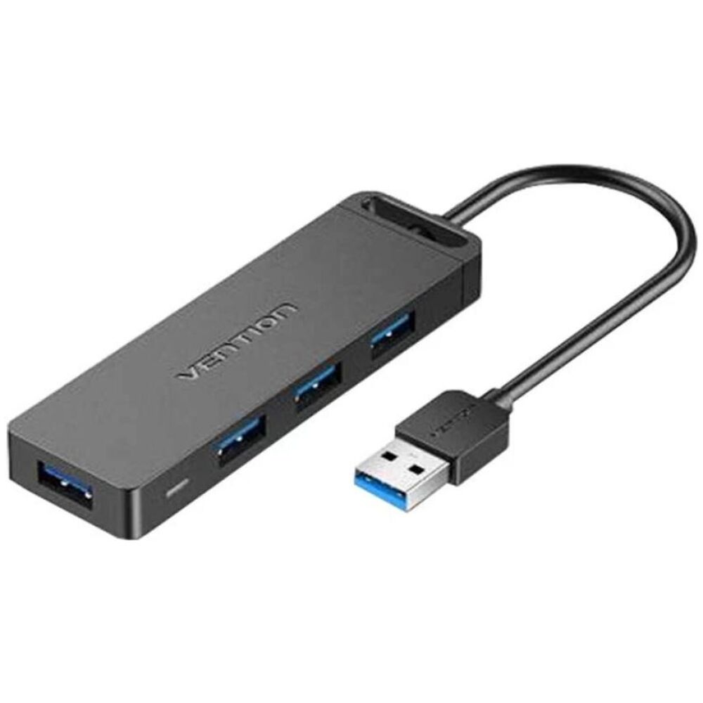 VENTION 4-Port USB 3.0 Hub with Power Supply 1M Black (CHLBF) (VENCHLBF)