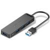 VENTION 4-Port USB 3.0 Hub with Power Supply 0.5M Black (CHLBD) (VENCHLBD)