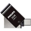 Philips 2-in-1 32GB USB 3.1 Stick με σύνδεση USB-C Μαύρο (PHUSB32G2IN1OTGGU3C) (PHIPHUSB32G2IN1OTGGU3C)