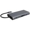 RaidSonic ICY BOX USB-C Docking Station με HDMI 4K PD Ethernet και σύνδεση 2 Οθονών Γκρι (IB-DK4040-CPD) (RSCIB-DK4040-CPD)