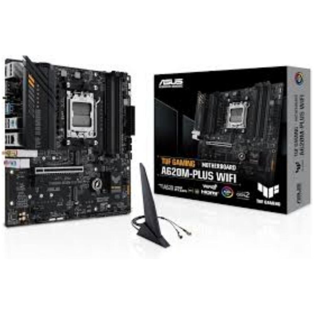 ASUS TUF GAMING A620M-PLUS WIFI AMD A620 Socket AM5 micro ATX (90MB1F00-M0EAY0) (ASU90MB1F00-M0EAY0)