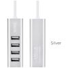 HOCO USB HUB 2.0, 4 PORT, ΚΑΙ ΦΟΡΤΙΣΗ, HB1, ΑΣΗΜΙ