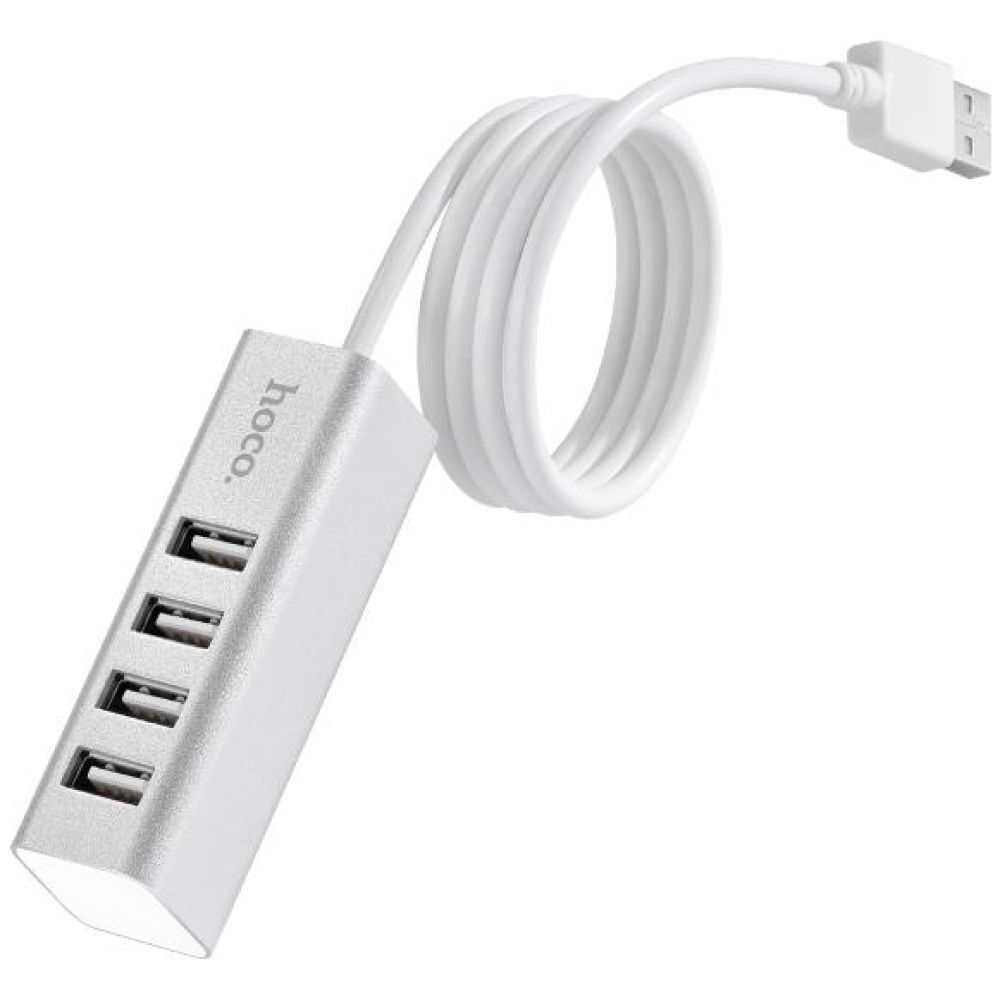 HOCO USB HUB 2.0, 4 PORT, ΚΑΙ ΦΟΡΤΙΣΗ, HB1, ΑΣΗΜΙ - Image 3