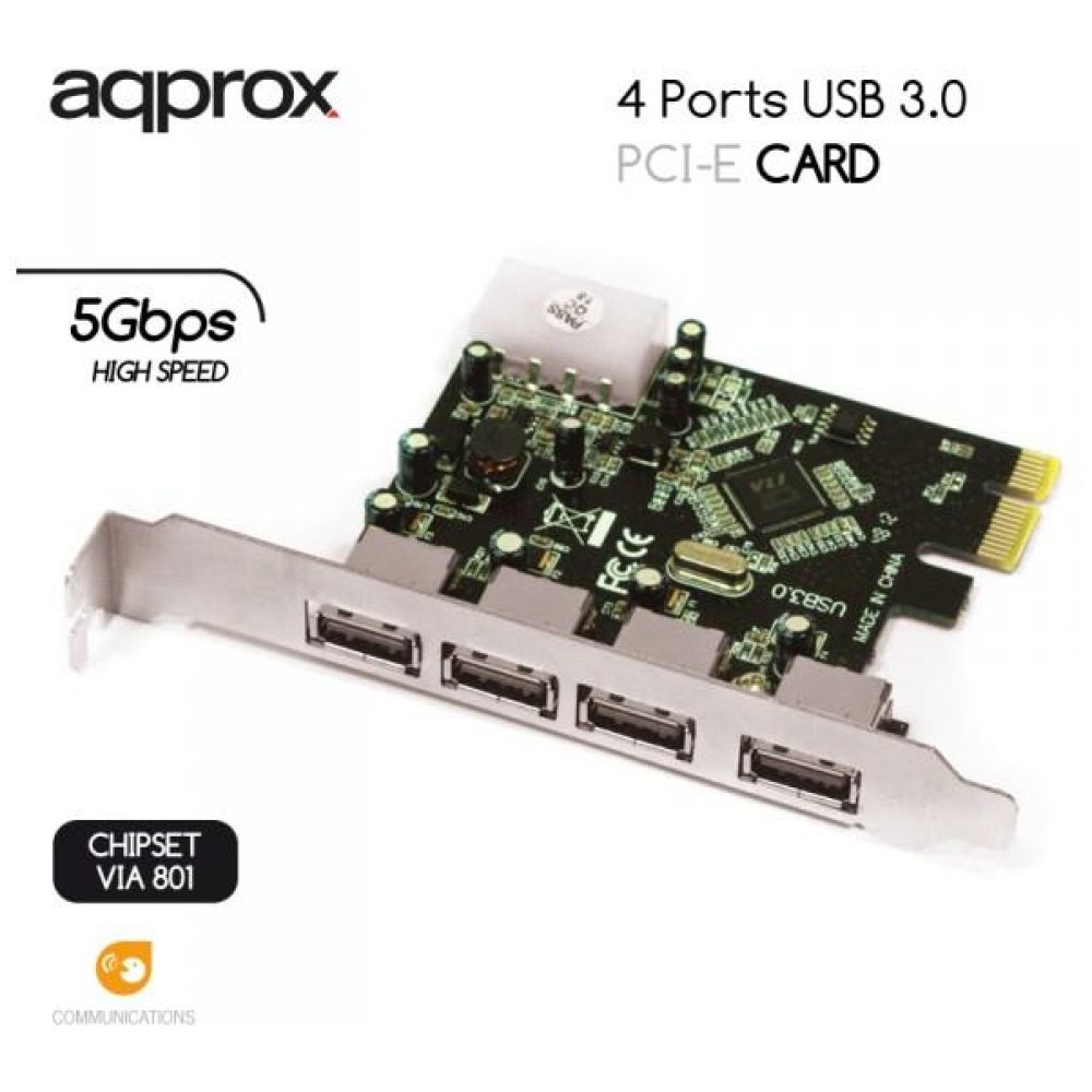 APPROX PCI-E ΚΑΡΤΑ 4-PORTS USB 3.0 - Image 2