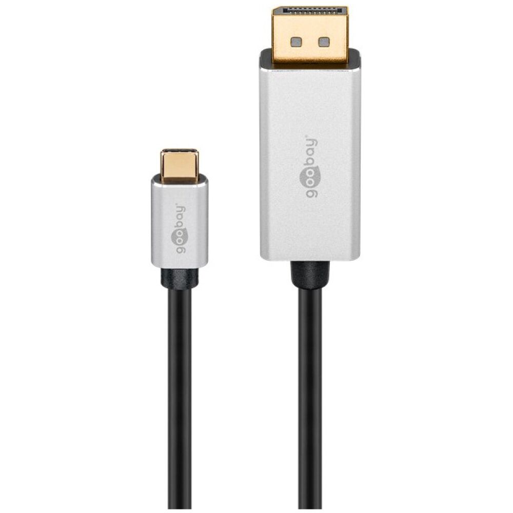 GOOBAY καλώδιο USB-C σε DisplayPort 60176, HDR, 8K, copper, 2m, μαύρο