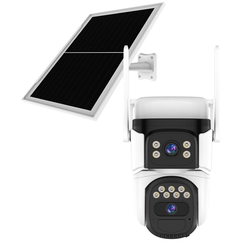 VSTARCAM smart ηλιακή κάμερα CB621DR, dual lens, 3MP, WiFi, SD, PTZ, IP66