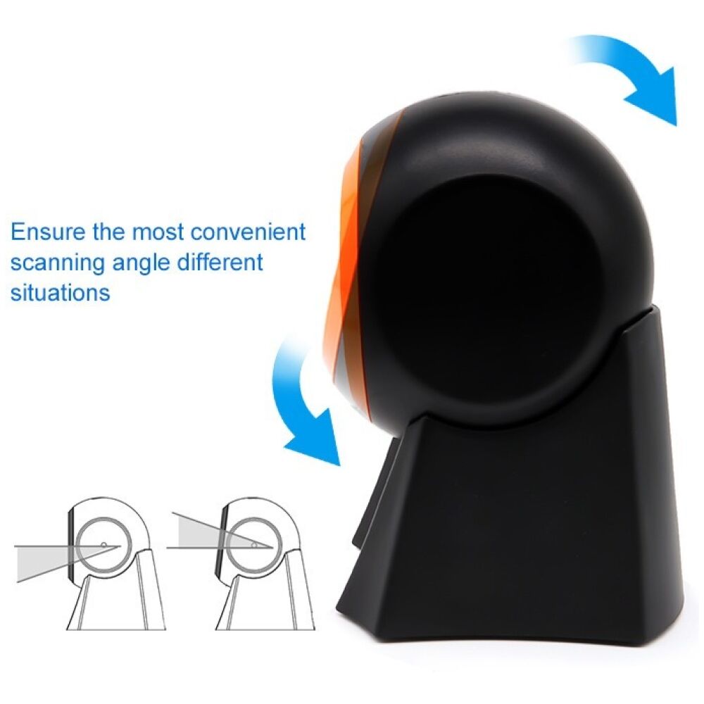 GTCODESTAR επιτραπέζιο barcode scanner GT-8800F, 1D & 2D, ενσύρματο, μαύρο - Image 7
