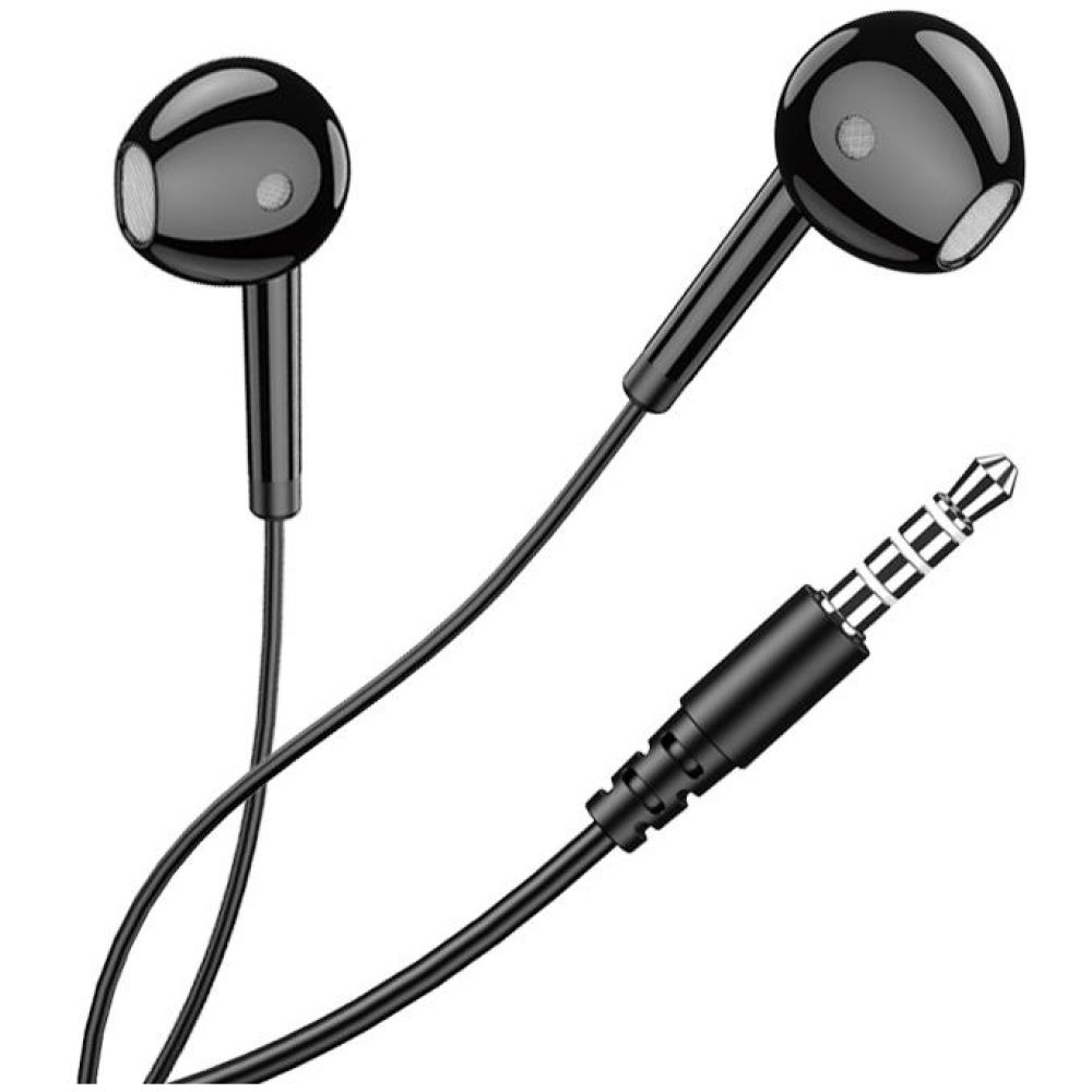 KAKUSIGA earphones με μικρόφωνο KSC-1301, 3.5mm σύνδεση, 14mm, 1.1m, μαύρα - Image 3