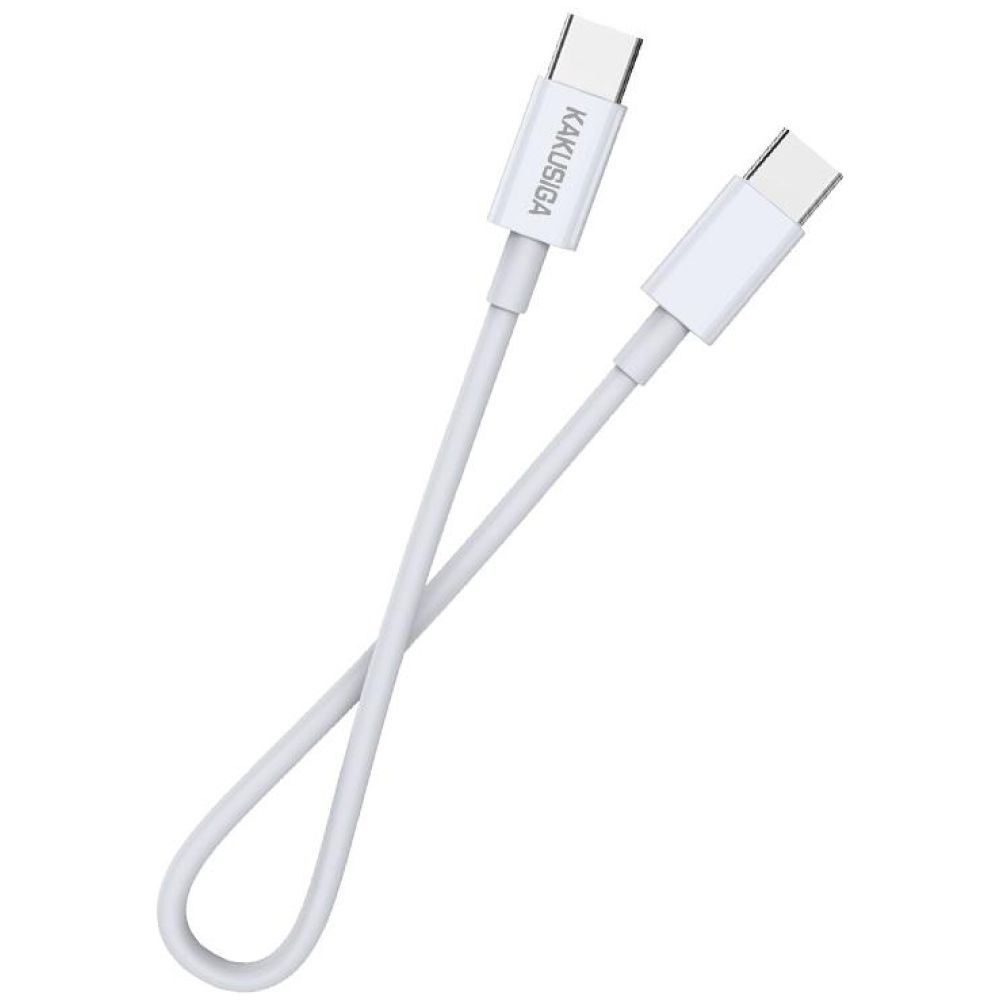 KAKUSIGA καλώδιο USB-C σε USB-C KSC-653, 100W, 480Mbps, 25cm, λευκό - Image 3