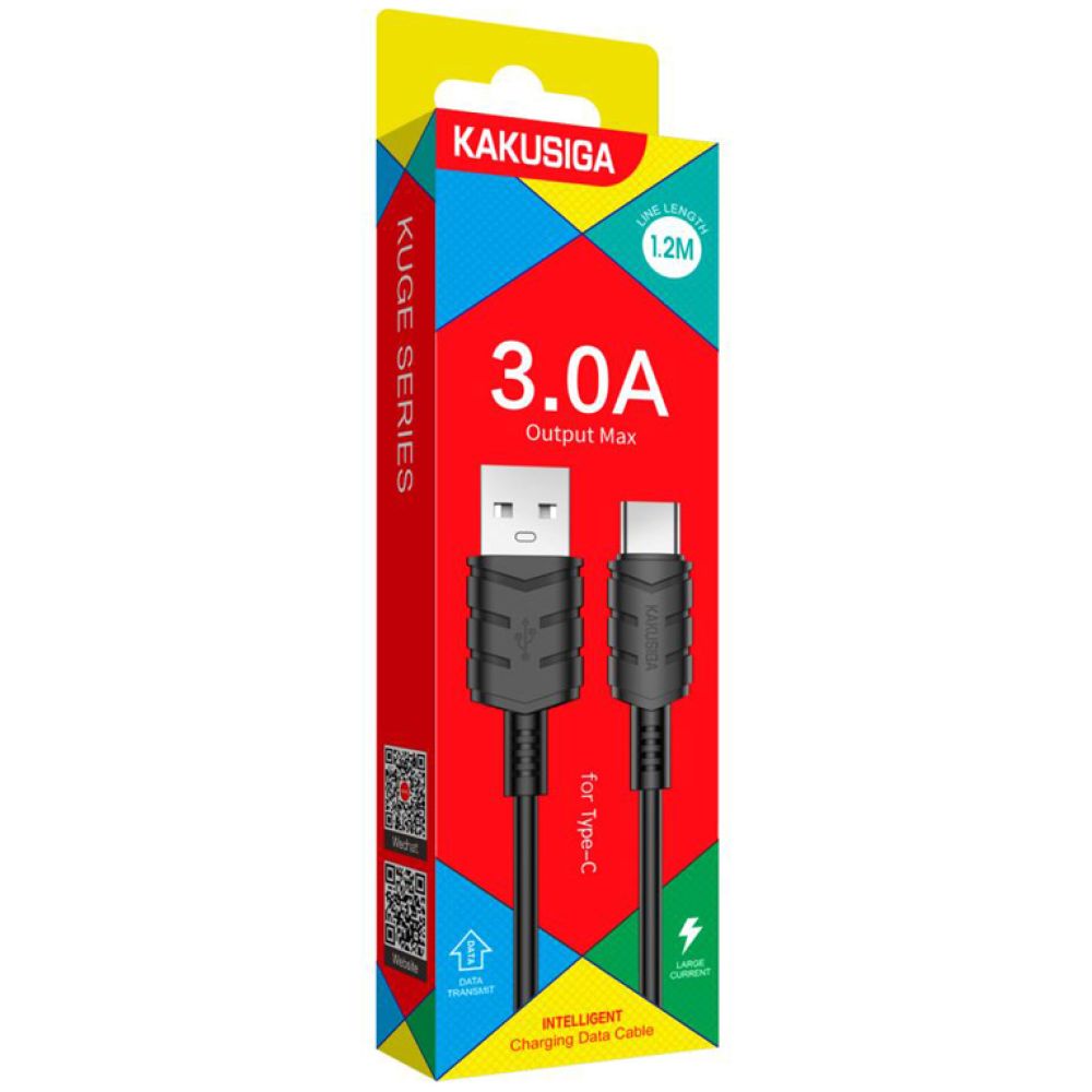 KAKUSIGA καλώδιο USB-C σε USB KSC-710, 15W, 480Mbps, 1.2m, μαύρο - Image 3