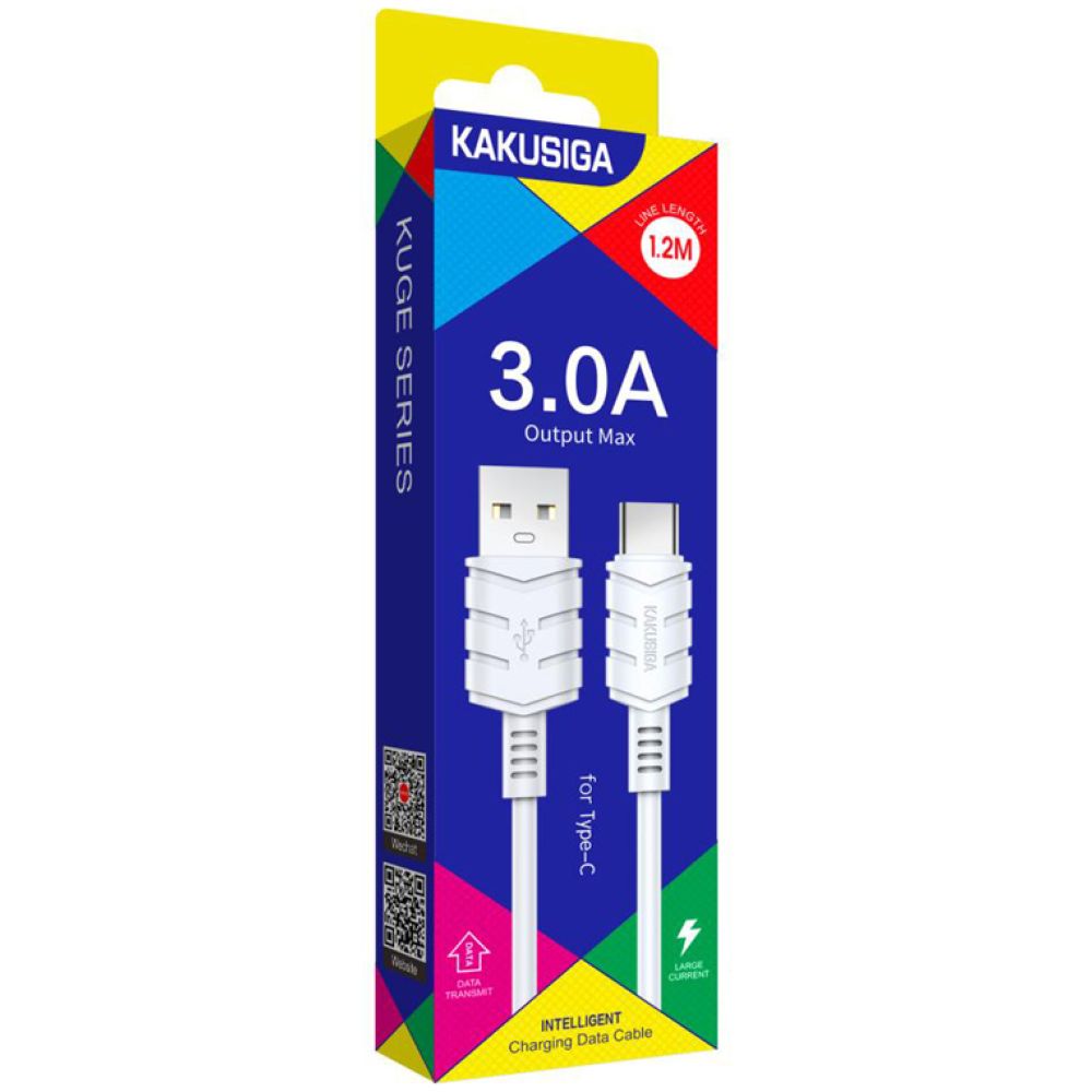 KAKUSIGA καλώδιο USB-C σε USB KSC-710, 15W, 480Mbps, 1.2m, λευκό - Image 3