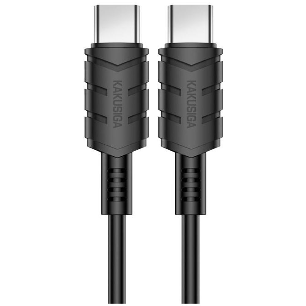 KAKUSIGA καλώδιο USB-C σε USB-C KSC-710, 60W, 480Mbps, 1.2m, μαύρο