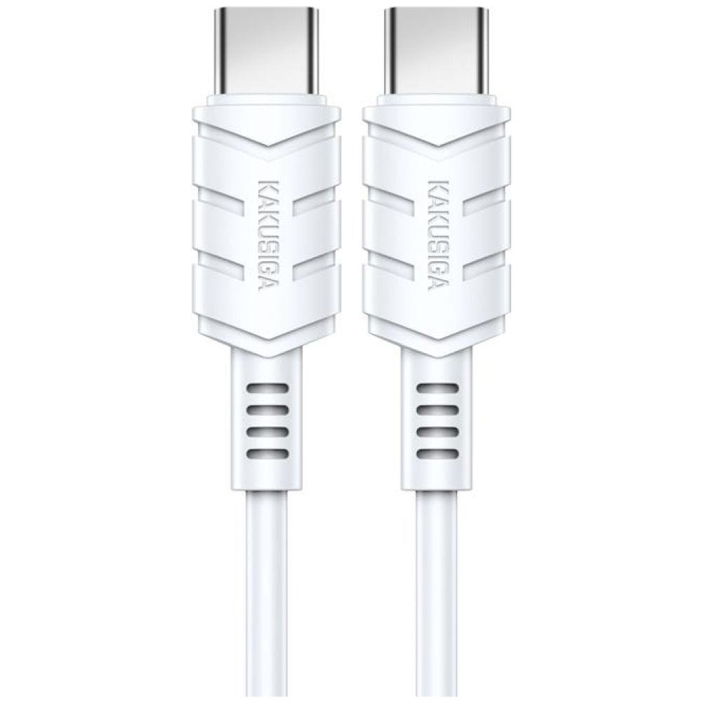 KAKUSIGA καλώδιο USB-C σε USB-C KSC-710, 60W, 480Mbps, 1.2m, λευκό