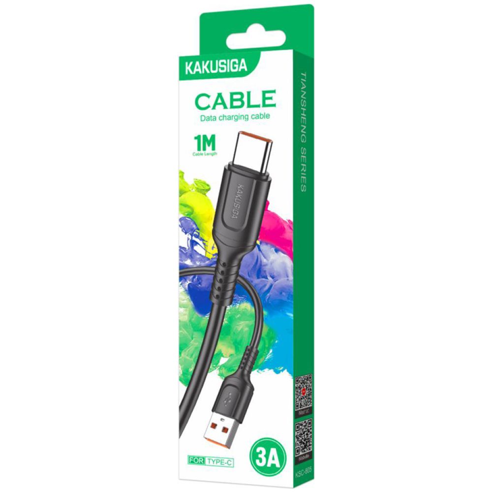 KAKUSIGA καλώδιο USB-C σε USB KSC-805, 15W, 480Mbps, 1m, μαύρο - Image 3