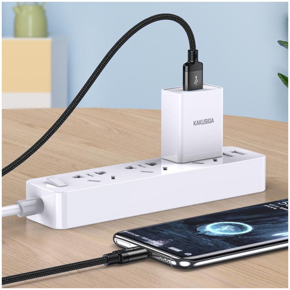 KAKUSIGA καλώδιο USB-C σε USB KSC-970, 15W, 480Mbps, 1m, μαύρο - Image 2