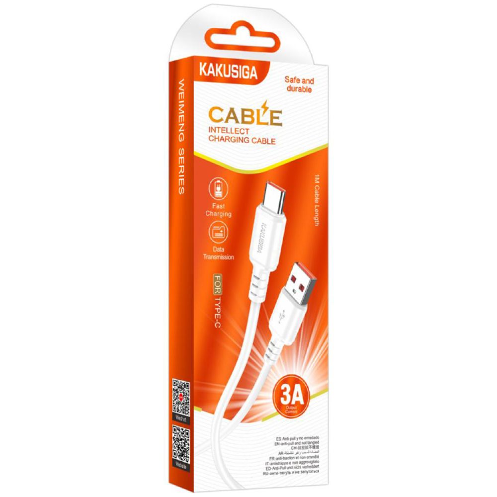 KAKUSIGA καλώδιο USB-C σε USB KSC-982, 15W, 480Mbps, 1m, λευκό - Image 3