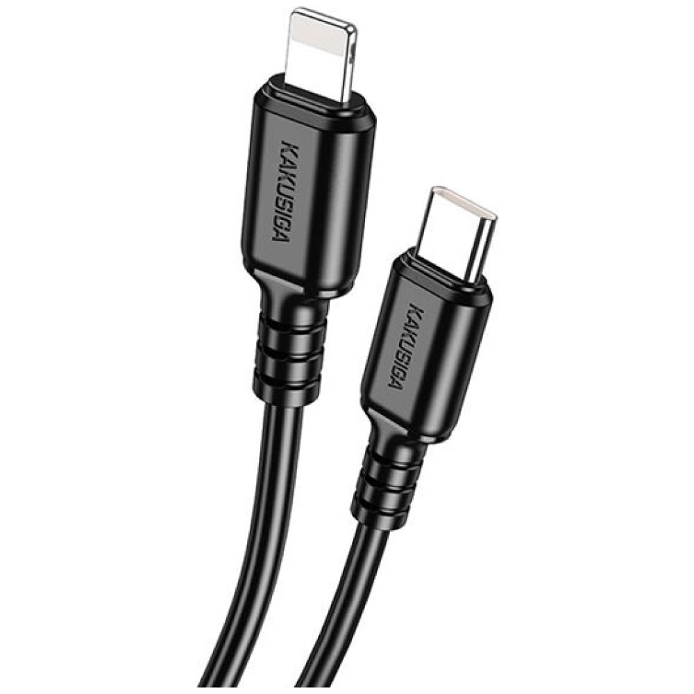 KAKUSIGA καλώδιο Lightning σε USB-C KSC-982, 20W, 480Mbps, 1m, μαύρο