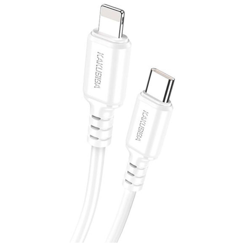 KAKUSIGA καλώδιο Lightning σε USB-C KSC-982, 20W, 480Mbps, 1m, λευκό