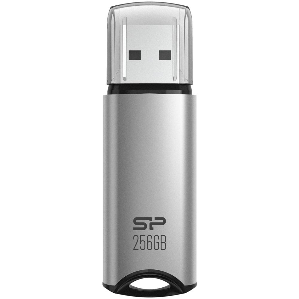 SILICON POWER USB Flash Drive Marvel M02, 256GB, USB 3.2, γκρι