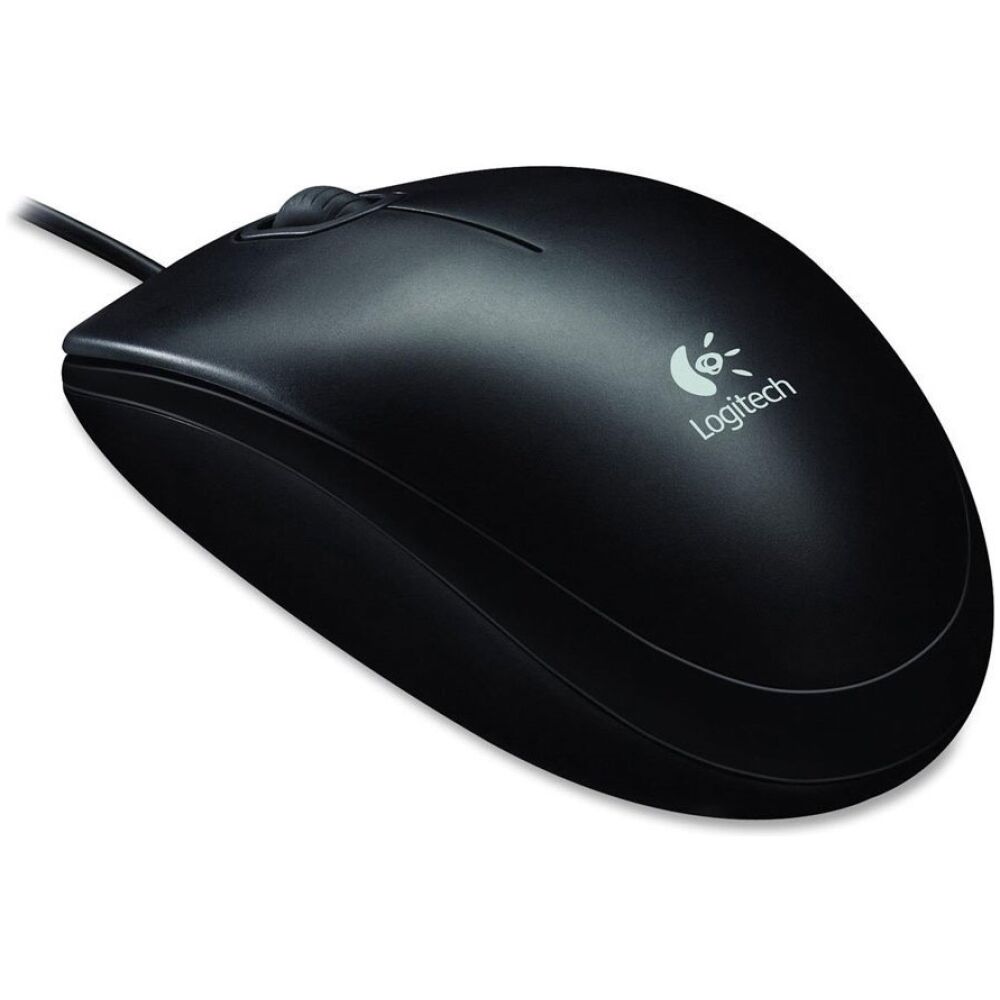 Logitech B100 Optical Mouse (Black) (910-003357)