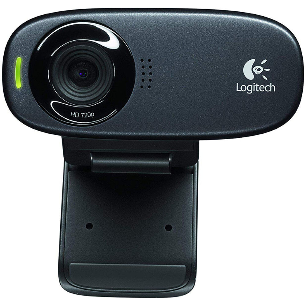 Logitech C310 Webcam (Black, HD, 720p)
