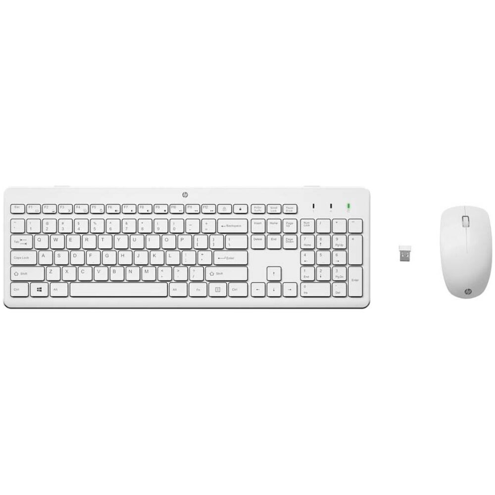 HP 230 Ασύρματο Σετ Πληκτρολόγιο & Ποντίκι GR Λευκό (3L1F0AA) (HP3L1F0AA)