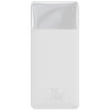 Baseus Bipow Overseas Edition Power Bank 30000mAh 20W με 2 Θύρες USB-A και Θύρα USB-C Λευκό (PPBD050402) (BASPPBD050402)