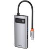 Baseus Hub 4in1Metal Gleam Series, USB-C to USB 3.0 + USB 2.0 + HDMI + USB-C  (CAHUB-CY0G) (BASCAHUB-CY0G)