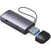 Baseus Lite Series SD/TF Memory Card Reader, USB Gray (WKQX060013) (BASWKQX060013)