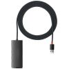 Baseus Lite Series 2m USB 3.0 Hub 4 Θυρών με σύνδεση USB-A (WKQX030201) (BASWKQX030201)