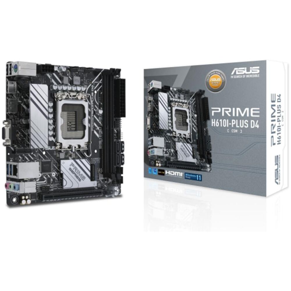 Asus Prime H610I-PLUS D4 Motherboard Mini ITX με Intel 1700 Socket (90MB1B20-M0EAYC) (ASU90MB1B20-M0EAYC)