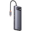 Baseus Hub 9in1  Metal Gleam Series USB-C to 2x USB 3.0 + 2x HDMI + USB 2.0 + USB-C PD + Ethernet RJ45 + microSD/SD (WKWG060013) (BASWKWG060013)