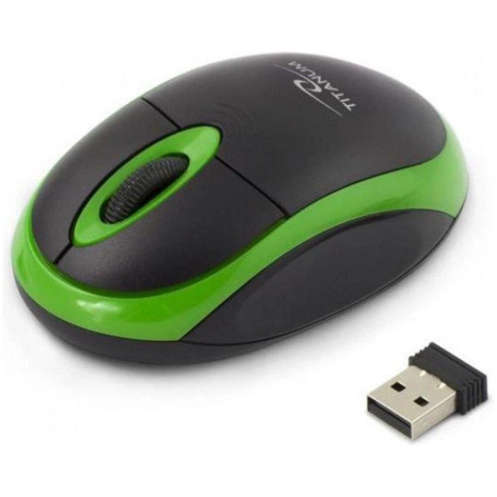 Esperanza Titanum 3D Vulture Ασύρματο Ποντίκι Black /Green (TM116G) (ESPTM116G)