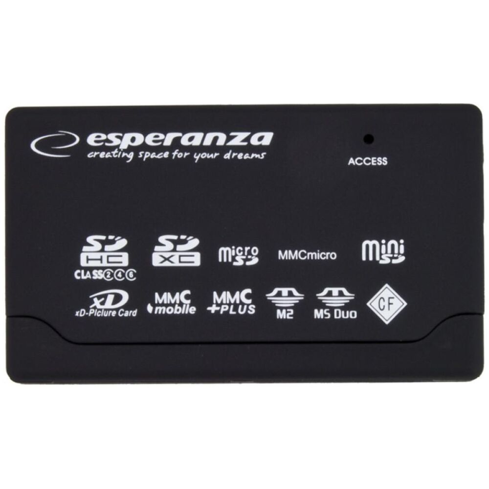Esperanza EA-119 Card Reader USB 2.0 για SD/microSD/MemoryStick/CompactFlash/xD (EA119) (ESPEA119)