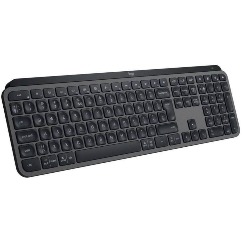 Logitech MX Keys S Ασύρματο Bluetooth Πληκτρολόγιο Αγγλικό US (920-011587) (LOGMXKEYSSBK)