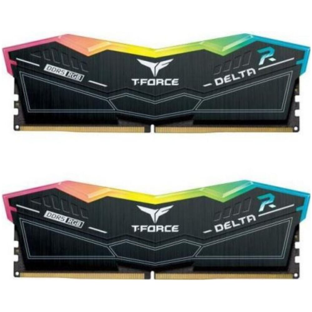 TeamGroup Μνήμη RAM DDR5 32GB KIT 2x16GB PC 6000 Team T-Force Delta RGB  (FF3D532G6000HC38ADC01)