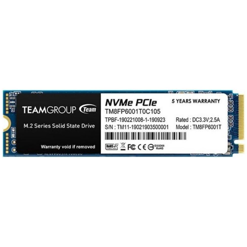 TeamGroup Δίσκος SSD 1TB MP33 PCIe M.2 PCIe 3.0 x4 NVME (TM8FP6001T0C101) (TEGTM8FP6001T0C101)