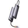 Baseus Docking Station 6σε1 StarJoy Series, USB-C σε 3xUSB 3.0 + HDMI + USB-C PD + RJ45 Γκρι (WKWG080013) (BASWKWG080013)