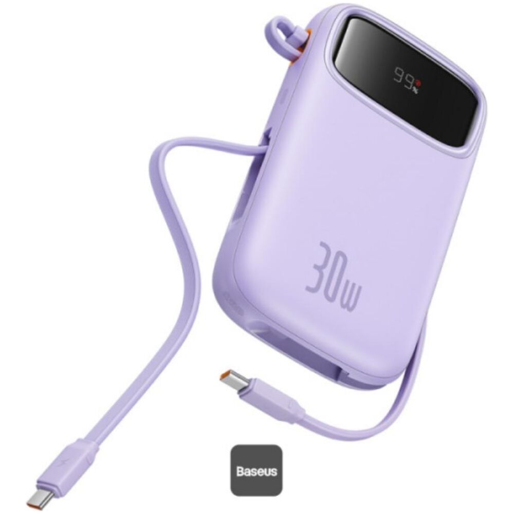 Baseus QPow 2 10000mAh 30W 2xUSB-C powerbank purple (P10055008513-00) (BASP10055008513-00)