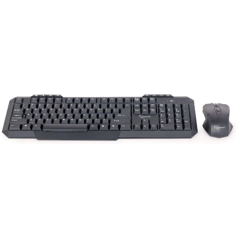 Gembird Keyboard + Membrane Mouse Set Kbs-wm-02 ( USB 2.0; (Us); Black; Optical) (KBS-WM-02) (GEMKBS-WM-02)