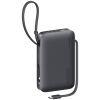USAMS power bank CD228 με 2x καλώδια, 2x θύρες εξόδου, 10000mAh, 20W, γκρι