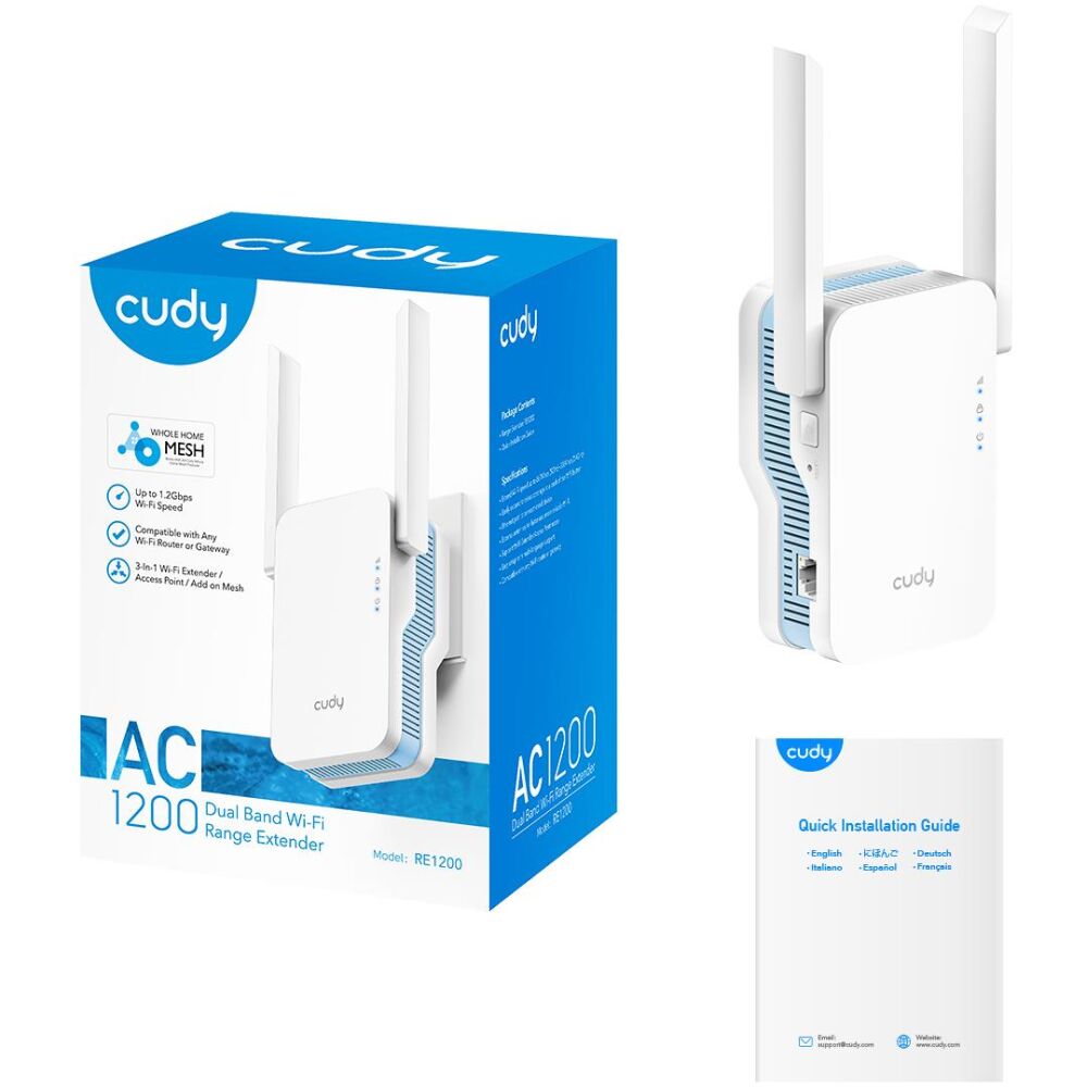 CUDY RE1200 AC1200 WI-FI MESH REPEATER - Image 3