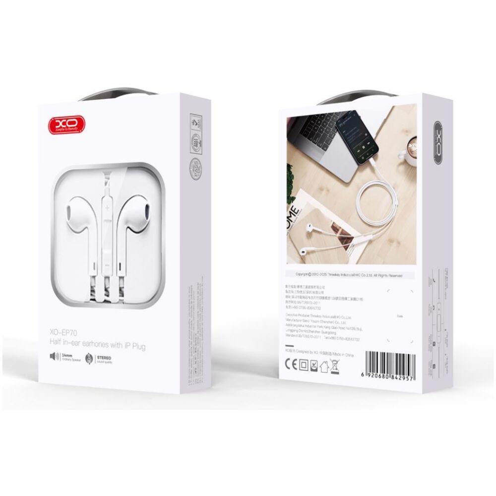 XO EP70 ORIGINAL SERIES CRACKED LIGHTNING DIGITAL CALL EARPHONES  NOT BLUETOOTH - Image 4