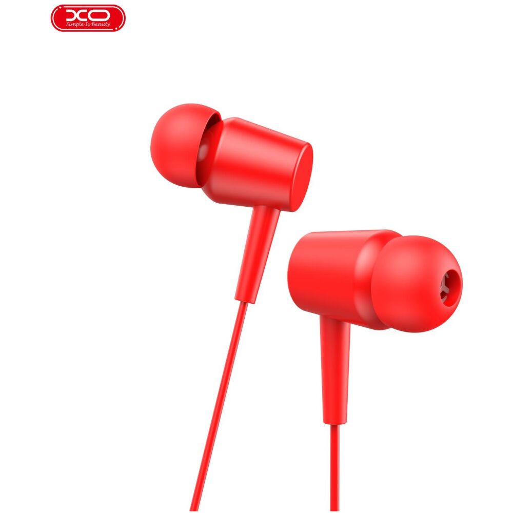XO EP57 ΑΚΟΥΣΤΙΚΑ CROWN IN EAR 3.5MM JACK , ΚΟΚΚΙΝΑ