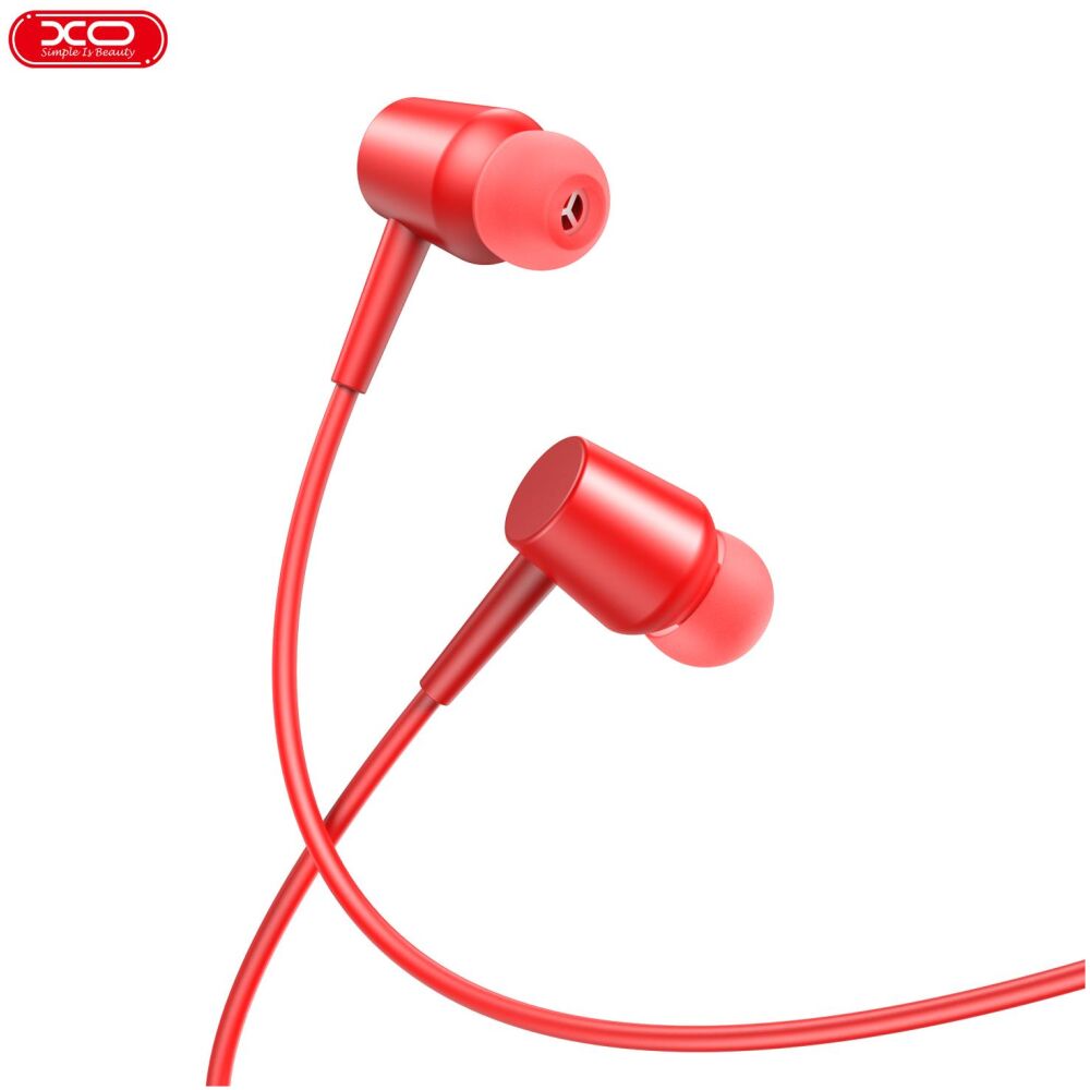 XO EP57 ΑΚΟΥΣΤΙΚΑ CROWN IN EAR 3.5MM JACK , ΚΟΚΚΙΝΑ - Image 2