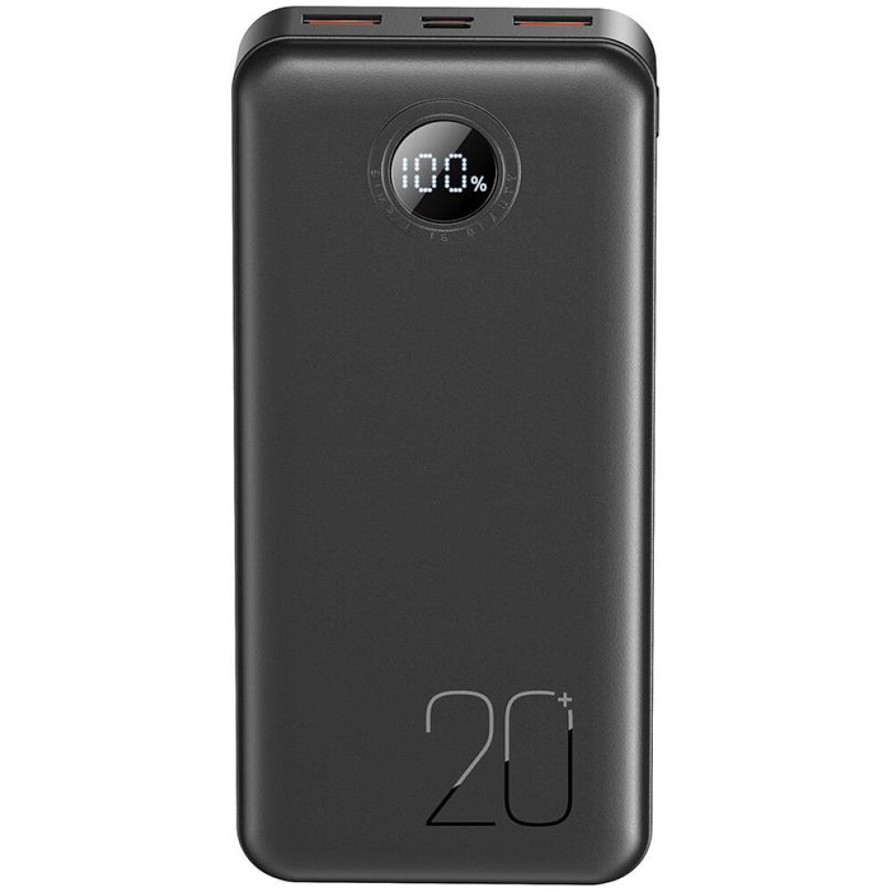 XO PR239 POWERBANK QC3.0 22.5W + PD20W ME ΟΘΟΝΗ, 20000MAH, ΜΑΥΡΟ - Image 3