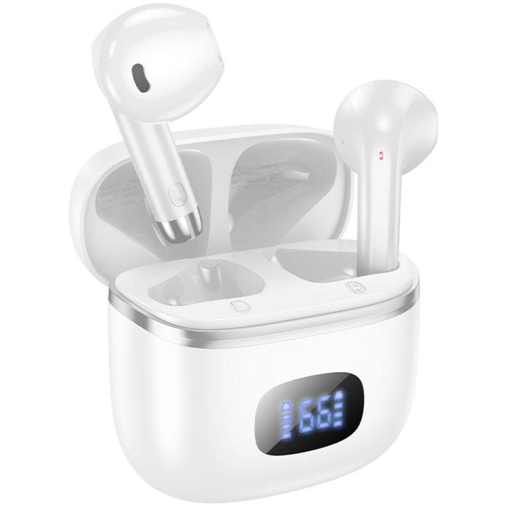 HOCO EQ1 MUSIC GUIDE TRUE WIRELESS BT HEADSET, ΛΕΥΚΑ